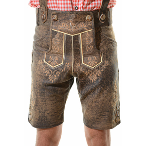 2025 último diseño bávaro hombres Lederhosen corto Festival traje de calidad superior alemán Lederhosen pantalones cortos - Product Image 1