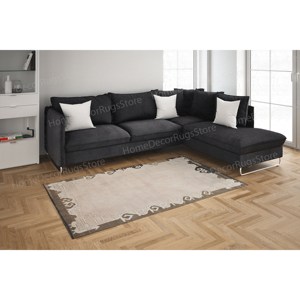 Tapis imprimé à motifs minimalistes, style bohème, facile à nettoyer, design turc, avec poils doux - Product Image 2