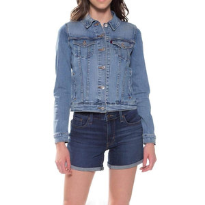 Oem Service Winter <b>Women</b> Jeans <b>Jacket</b> Knitted Breathable Cotton <b>Lightweight</b> Quick Dry - Product Image 1