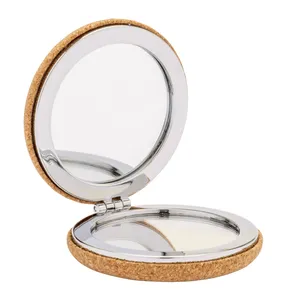Personalized Cork Double <b>Mirror</b> Gadgets Promotional Customizable Reflective Accessories - Product Image 2