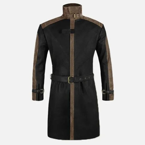 <b>Long</b> Leather coat Customizable Real Genuine Leather <b>Long</b> <b>Jacket</b> for <b>Men</b> <b>long</b> coat Leather for <b>men</b> and women - Product Image 1