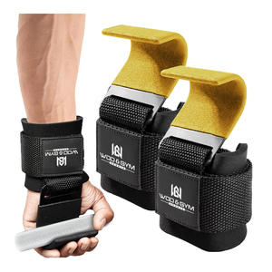 Custom Logo Unisex Neoprene Heavy-Duty <b>Wrist</b> <b>Support</b> Straps <b>Gym</b> Exercise Weightlifting Powerlifting Hook Hand Grips - Product Image 5