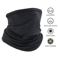 Masque facial de protection UV rafraîchissant pour l'été personnalisé Tube multifonctionnel pour pêche et cyclisme Couvre-chef Bandana en polyester Écharpe Cou