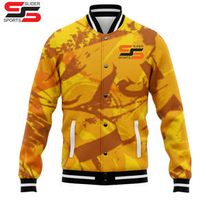 Venta al por mayor en blanco bombardero chaqueta universitaria hombres Letterman Varsity hombre chaqueta personalizada sublimación Universidad chaqueta de béisbol para hombre - Product Image 6