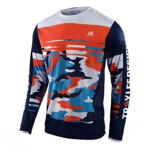 Maillot de motocross en cuir à manches longues, haute qualité, respirant, anti-UV, séchage rapide, logo personnalisable, grandes tailles, vente chaude - Product Image 2