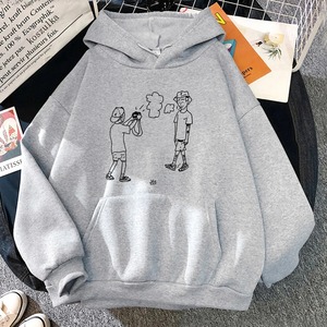 Sweats à capuche en coton 100% de qualité supérieure pour femme nouveau pull imprimé à épaules tombantes personnaliser sweats à capuche au design élégant - Product Image 4
