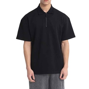 Polo homme uni de haute qualité, design moderne et ample, tissu durable, sélection de couleurs vibrantes, sensation décontractée, tenue professionnelle. - Product Image 1