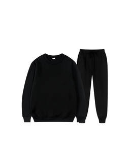 Ensemble de pantalons de survêtement et sweat à capuche 2 pièces à jambe droite surdimensionné Baggy blanc couleur unie 500 survêtement GSM - Product Image 4