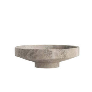 Bol en marbre blanc au design moderne Bol de service écologique de qualité créative pour la maison, la table à manger, le mariage et les soldes. - Product Image 4