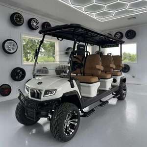 Compre un Carro de Golf Eléctrico Club Car de 4 Plazas, Nuevo Modelo en Stock, Listo para Enviar a Todo el Mundo, Precios con Descuento, Motor de CA de 5KW, 30-50Km/h - Product Image 1