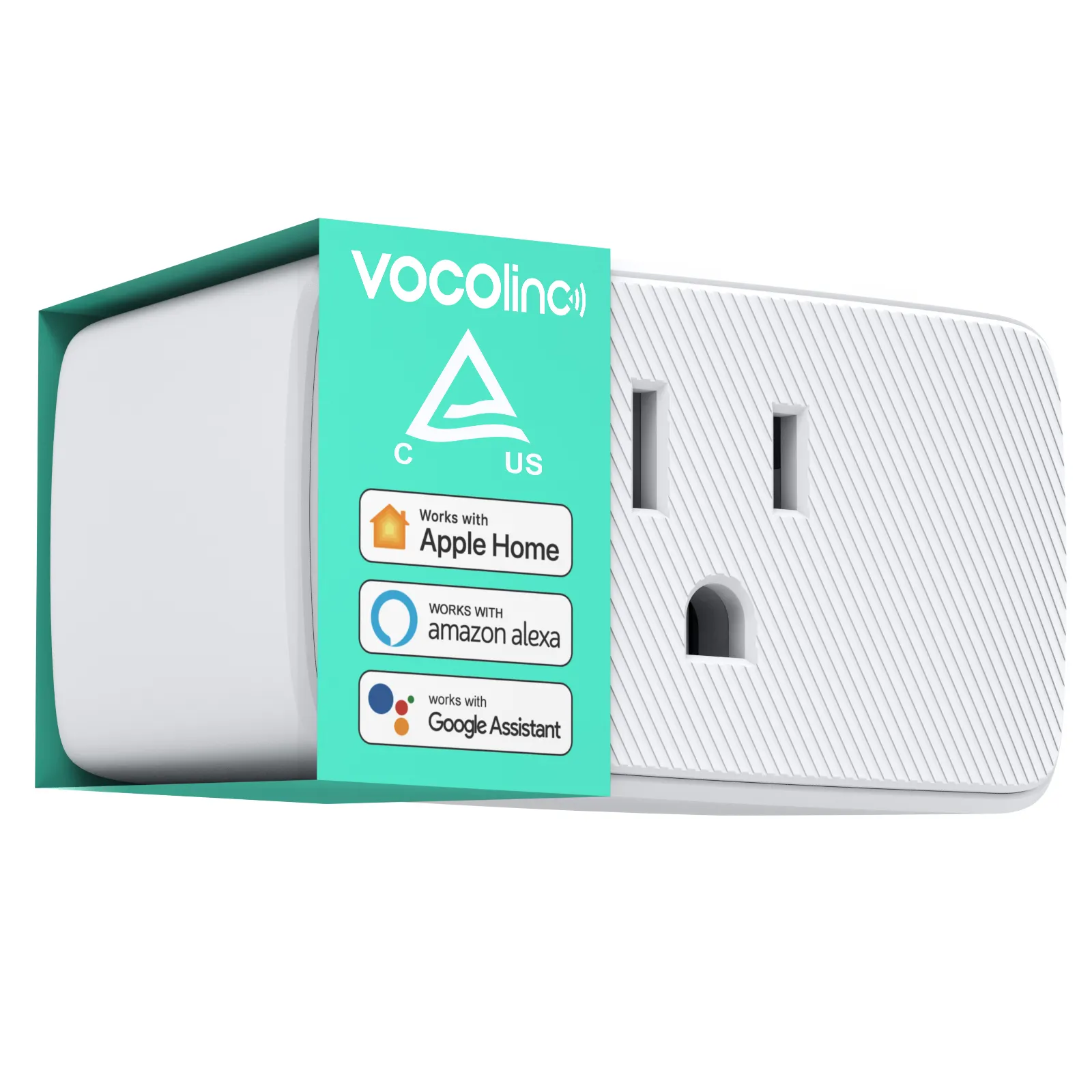 Vocolinc Wifi Voice App Control Alexa Google App Timer Instelling Afstandsbediening Smart Stopcontact Stekker