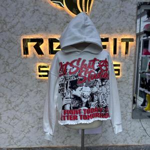 Nouveau style, meilleur matériau, sweat à capuche arrivé, broderie personnalisée, imprimé, 100% coton molletonné, streetwear, sweat à capuche unisexe - Product Image 5