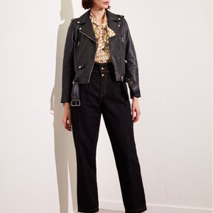 OEM mejor llegada mujeres moda PU chaquetas de cuero genuino para ropa de invierno de manga completa ropa de mujer chaquetas de mujer - Product Image 5