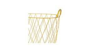 Panier à linge de rangement en métal noir doré pour vêtements sales pour hôtel et maison au meilleur prix - Product Image 5