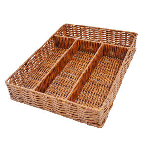Panier organisateur en jonc de mer, élégant, de haute qualité, écologique, rustique, pour la décoration du salon, pour le rangement des boissons - Product Image 1