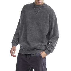 2025 sur mesure surdimensionné 100% coton goutte épaule sweats lourds pour femmes tricoté hiver Logo sur le devant - Product Image 4