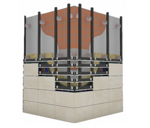 Fachada ventilada alta qualidade com painéis de porcelana e montagem invisível - Product Image 1