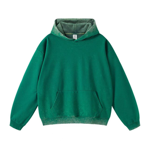 Sweats à capuche pour hommes 100% coton Matériel léger Streetwear Design personnalisé Impression de logo Sweats à capuche unis OEM - Product Image 3