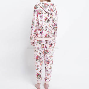 Ensemble de survêtement décontracté à capuche pour femme, 2 pièces, motif uni, respirant, séchage rapide, 100 % coton, collection hiver 2024, haute qualité, prix bas - Product Image 3