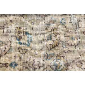 Tapis turc vintage, tapis de 5,4 x 8,2 pieds, tapis en laine persan bleu et blanc - Product Image 5