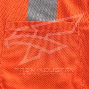 Ropa de trabajo de seguridad hecha a medida Camiseta de seguridad de alta visibilidad para hombres Camisetas de manga corta de trabajo reflectante para hombres - Product Image 5