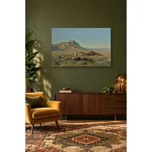 Fida Girardet, berger et son bétail dans le désert, impression sur toile - Product Image 4