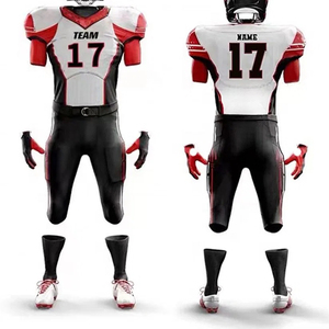 Wholesale Customizable Breathable Plus Size Unisex American Football Jerseys Sets-100% Polyester - Product Image 6