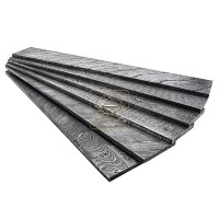 Acier Damas en billettes, motif Twist Feather Raindrop Random Ladder Fire DD-Damascus-Steel-905 pour la fabrication de couteaux, billettes d'acier Damas, barre plate