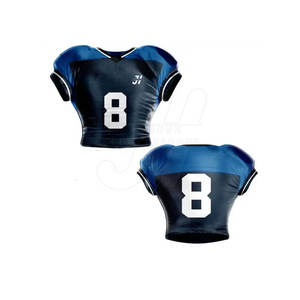 Ensemble de maillots de football américain XL pour jeunes de haute qualité personnalisés vêtements de sport respirants à manches courtes pour adultes nouveau design - Product Image 5