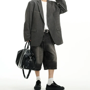 Jorts pour hommes durables en matériau résistant à la décoloration couleur et coutures doubles - Product Image 6