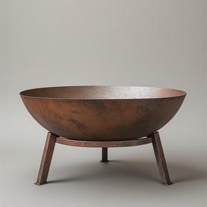 Brasero de jardin élégant en métal, conçu pour un usage décoratif et fonctionnel, offrant une chaleur équilibrée et une beauté visuelle. - Product Image 2