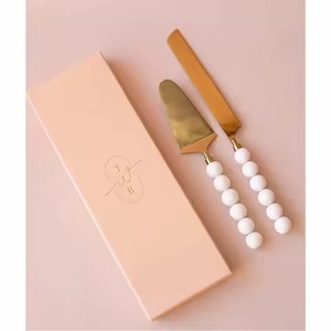 Juego de cuchillos y servidor de pastel de fiesta de boda de gran venta de calidad premium lujoso hecho a mano de diseño elegante - Product Image 5