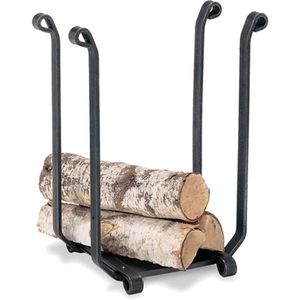 Support à bois de chauffage en métal rustique, accessoires de cheminée, support de rangement pour bûches, utilisation en extérieur, jardin, support à bois de chauffage antique - Product Image 2