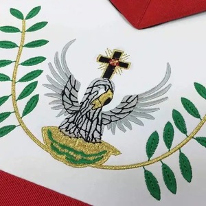 Fabrication en gros de régalia maçonnique de bonne qualité, tablier et collier de grand logement maçonnique, tabliers de régalia maçonnique avec logo personnalisé - Product Image 2