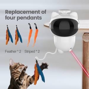 Jouet pour chat intelligent automatique moderne à laser, en vrac pour fournisseurs, anti-anxiété, détection de mouvement, interactif, teaser, faible bruit, longue durée - Product Image 4