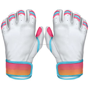 Guantes de bateo de béisbol de cuero OEM Cabretta puño corto cómodo agarre duradero para equipos de jóvenes y adultos - Product Image 6