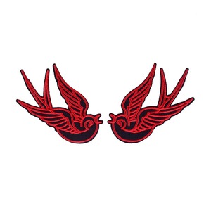 Meilleur prix, patchs brodés sur mesure, motif d'oiseaux, à vendre, logo personnalisé de haute qualité, badges brodés à la main - Product Image 1