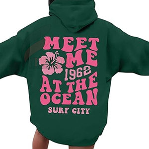 Sudadera con Capucha para Hombre, Estilo Moderno, Color Sólido, Estampado Puff, 100% Algodón, Casual, Invierno, Hombros Caídos, Secado Rápido, Transpirable - Product Image 5