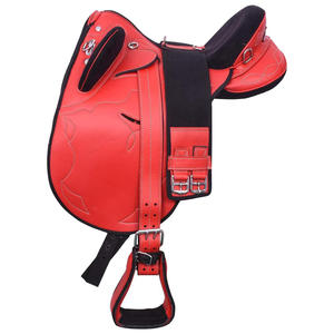 Premium Quality English Style Genuine Leather Western Horse Saddle with Wood/Plastic <b>Tree</b> and Tack Set Made in Pakistan - Product Image 5
