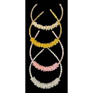 Montana HRB1-5 Boucles d'oreilles créoles tendances Bandeau et oreillette en plastique cristal Ensemble - Product Image 4