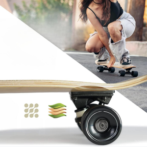 MEJOR VENTA Skateboard completo | 27,5x7,5 | Cubierta cóncava de doble patada de arce canadiense de 6 capas | Skateboard para niños y Cruiser - Product Image 3