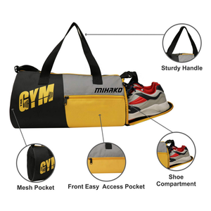 Sac de sport en polyester unisexe personnalisé de haute qualité Sac de sport étanche pour sports de plein air Sac de voyage à la mode avec fermeture à glissière - Product Image 4