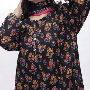 Conjunto Salwar Kameez de Color sólido para mujer, vestido informal de césped transpirable de secado rápido, ropa femenina tradicional, estilo indio pakistaní - Product Image 1