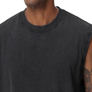 Débardeur Athlétique en Coton pour Homme, Singlet Personnalisé pour la Musculation et la Course à Pied, Respirant et Lavé, Singlet de Mode - Product Image 3