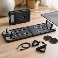 Plateforme de Pilates pliable multifonctionnelle avec bandes de résistance pour un entraînement complet du corps