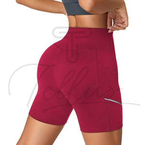 Leggings de sport pour femmes, shorts de compression, taille mi-haute, élastiques, extensibles, pour la course à pied, le fitness, le yoga - Product Image 6