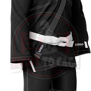 บริการ OEM ODM คุณภาพดี น้ำหนักเบา ยืดหยุ่น ระบายอากาศได้ดี ชุดยูนิเซ็กซ์ โพลีเอสเตอร์ผสมคอตตอน สำหรับบราซิลเลียนยิวยิตสู ศิลปะการต่อสู้ - Product Image 4