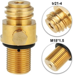 Valve CO2 pour réservoir de soda CGA320, valve de cylindre de carbonatation de soda de qualité alimentaire, ensemble de valve à broche en laiton - Product Image 4