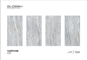 กระเบื้องปูพื้นเซรามิกพอร์ซเลนขัดเงาดีไซน์ทันสมัยขนาด600x1200มม. กระเบื้องหินอ่อน - Product Image 4