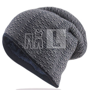 หมวกบีนนี่ขนแกะสำหรับทุกเพศหมวกบีนนี่แจ็คการ์ดสำหรับฤดูหนาว - Product Image 1